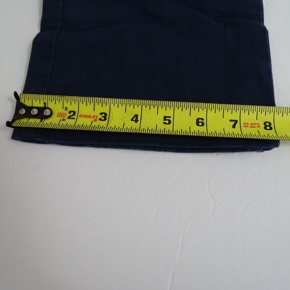 Old Navy Bootcut Stretch Uniform Chino Pants Blue Women Size 12 Adjustable Waist - Picture 13 of 13